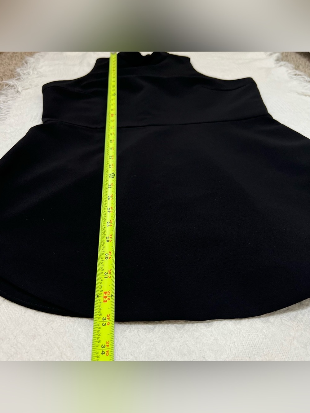 Amanda Uprichard Marshall Sleeveless Mock Neck Mini Dress in Black Size XL - Picture 14 of 14